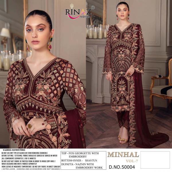 Rinaz Minhal 7 Georgette Exclusive Trending Wear Pakistani Salwar Kameez